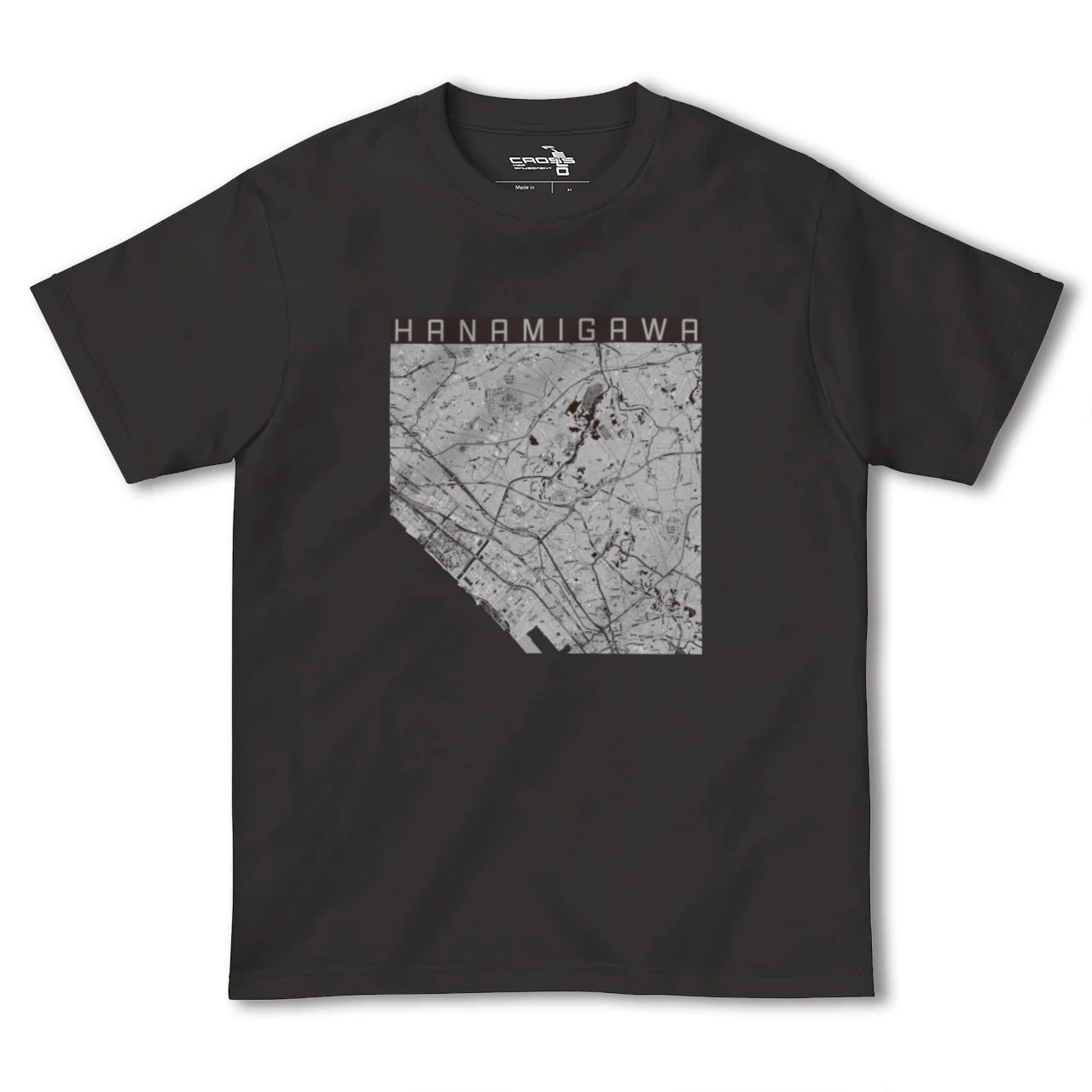 【花見川(千葉県)】地図柄ヘビーウェイトTシャツ