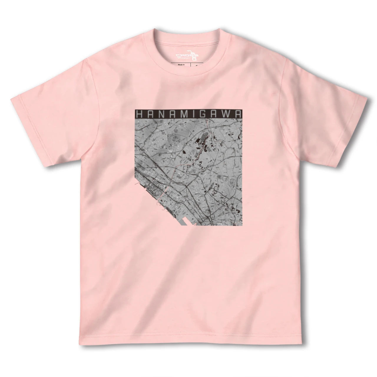【花見川(千葉県)】地図柄ヘビーウェイトTシャツ