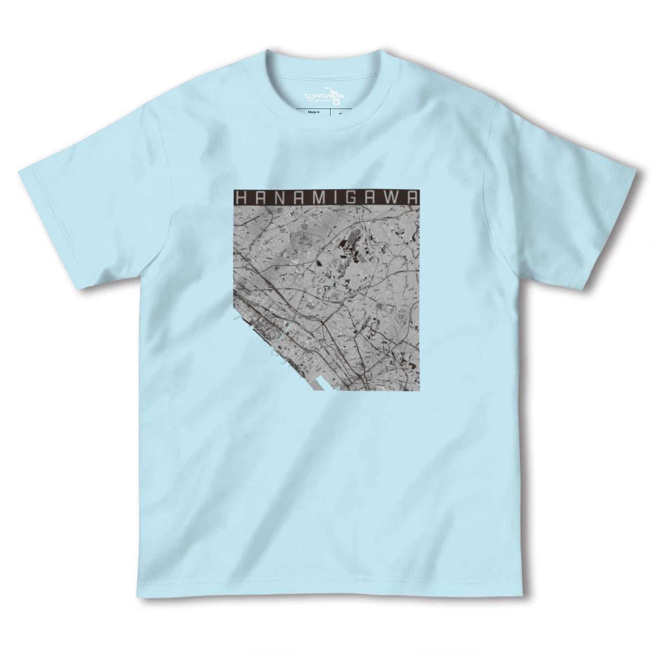 【花見川(千葉県)】地図柄ヘビーウェイトTシャツ