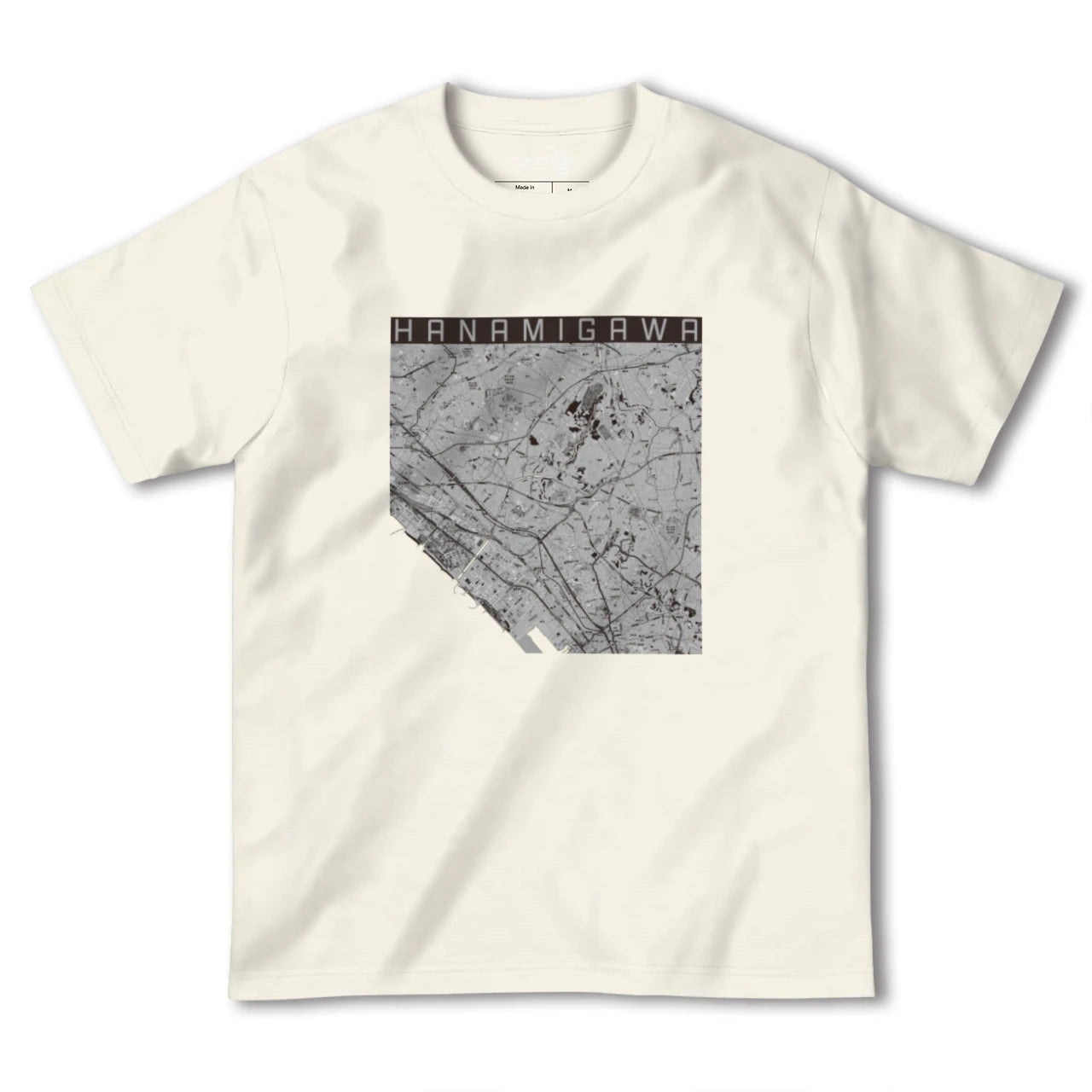 【花見川(千葉県)】地図柄ヘビーウェイトTシャツ