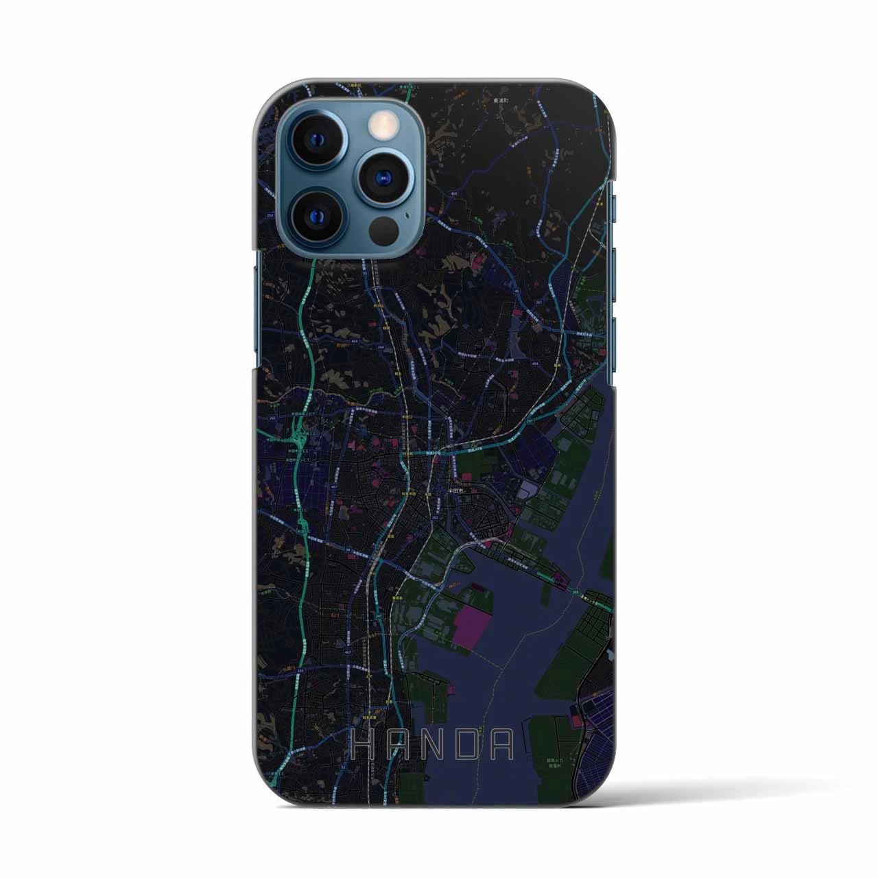 【半田(愛知県)】地図柄iPhoneケース(バックカバータイプ)