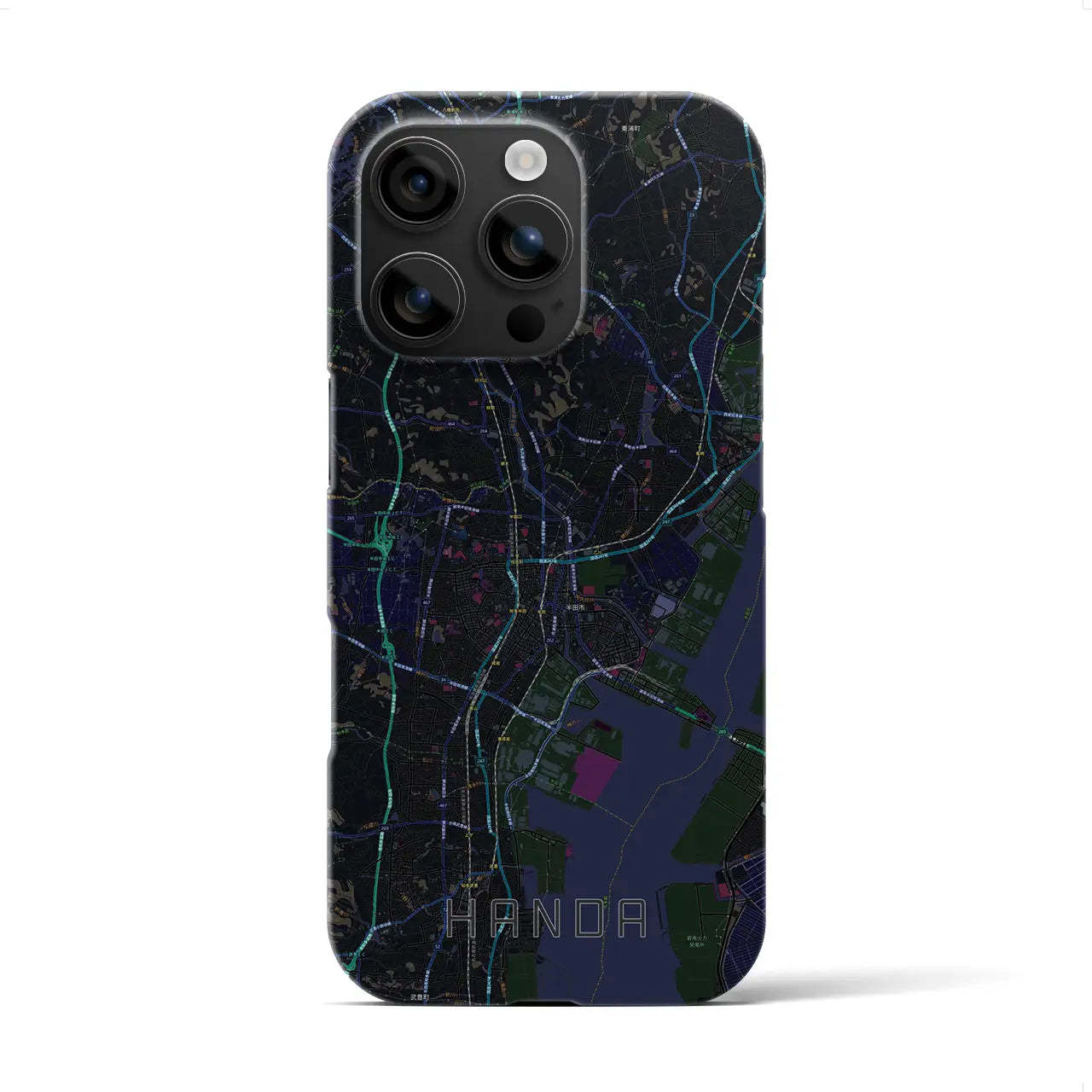 【半田(愛知県)】地図柄iPhoneケース(バックカバータイプ)