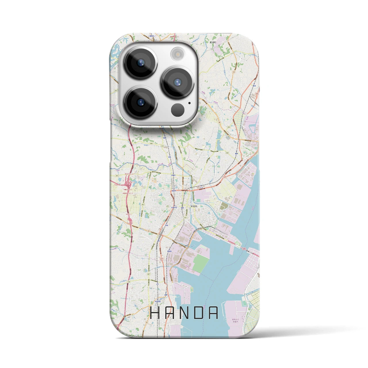【半田(愛知県)】地図柄iPhoneケース(バックカバータイプ)