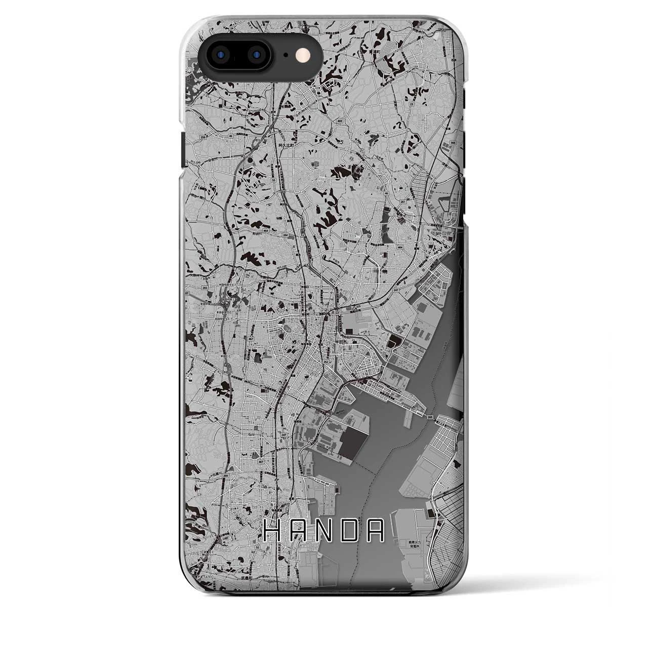 【半田(愛知県)】地図柄iPhoneケース(クリアタイプ)