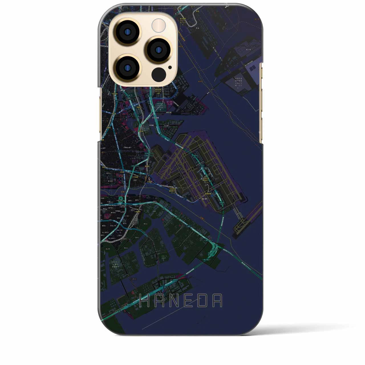 【羽田(東京都)】地図柄iPhoneケース(バックカバータイプ)