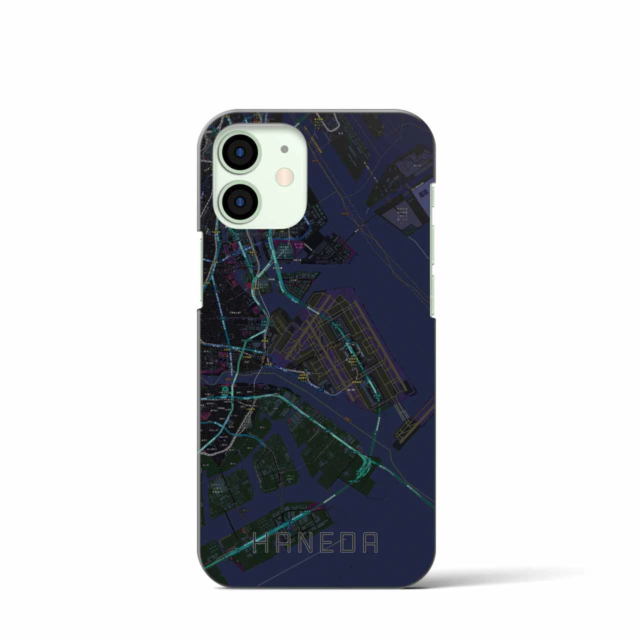 【羽田(東京都)】地図柄iPhoneケース(バックカバータイプ)