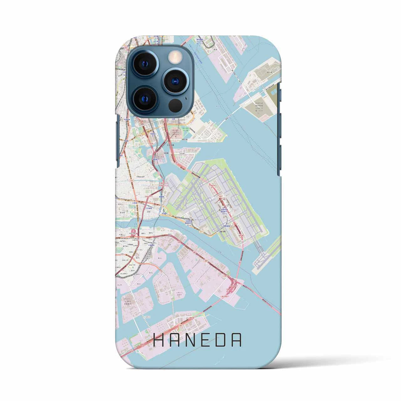 【羽田(東京都)】地図柄iPhoneケース(バックカバータイプ)
