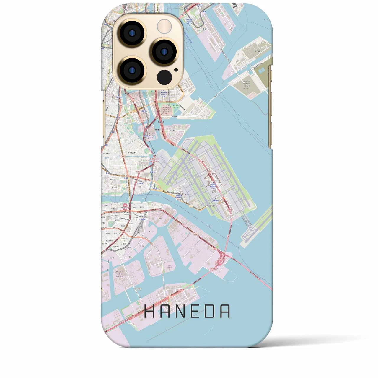 【羽田(東京都)】地図柄iPhoneケース(バックカバータイプ)