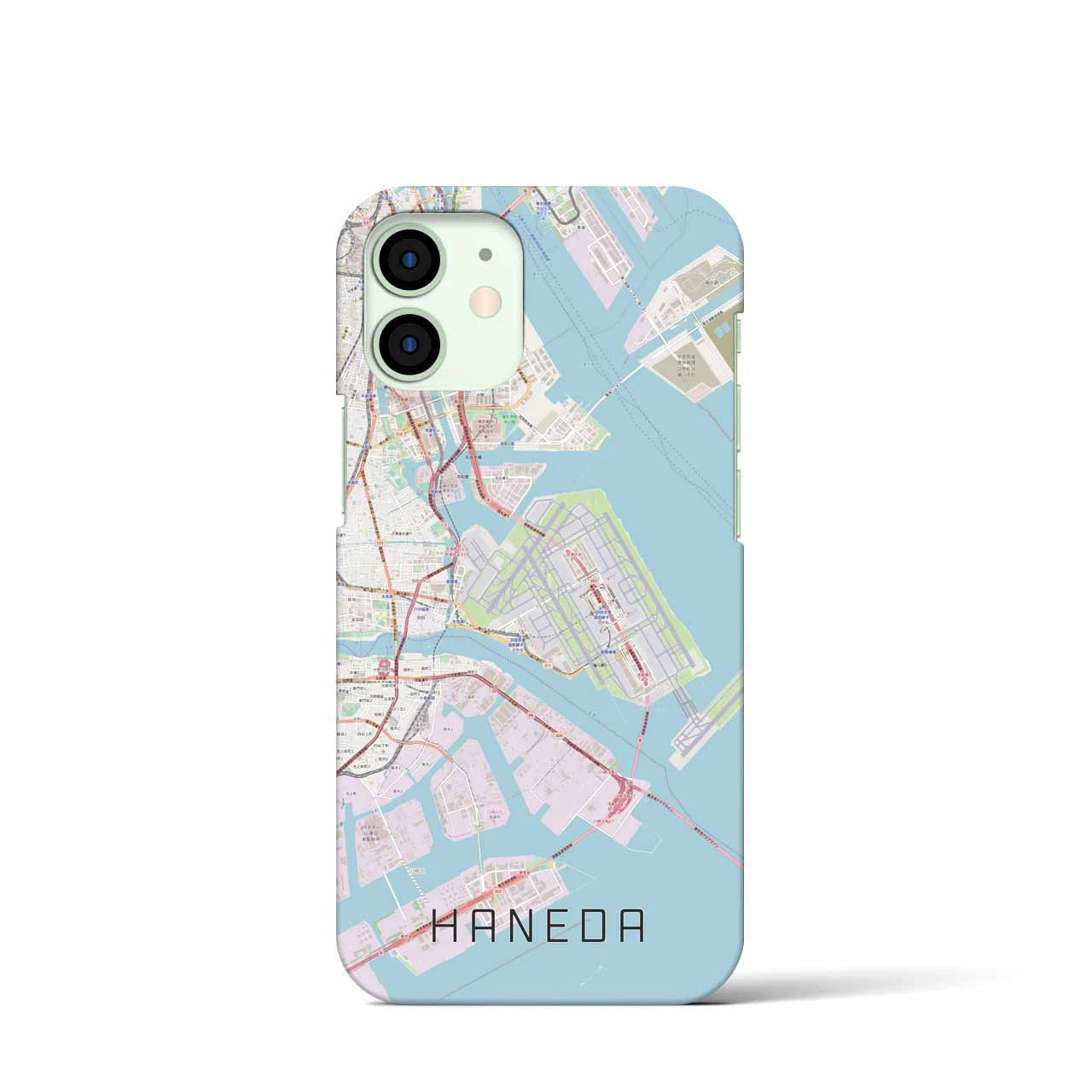 【羽田(東京都)】地図柄iPhoneケース(バックカバータイプ)