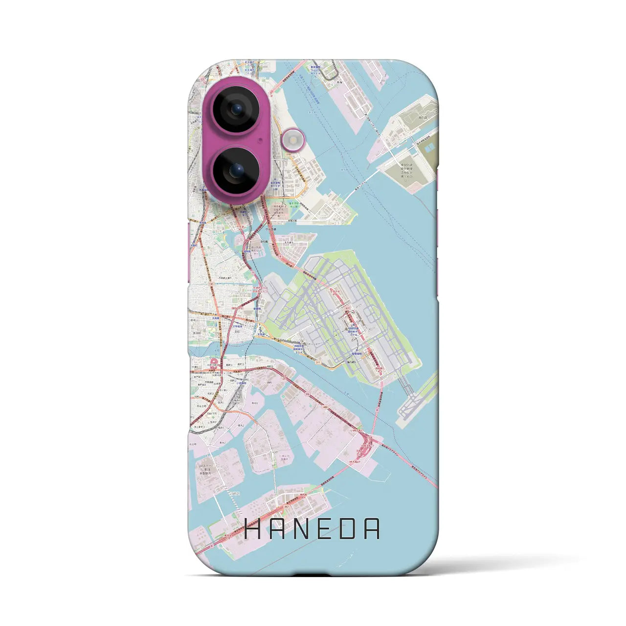 【羽田(東京都)】地図柄iPhoneケース(バックカバータイプ)