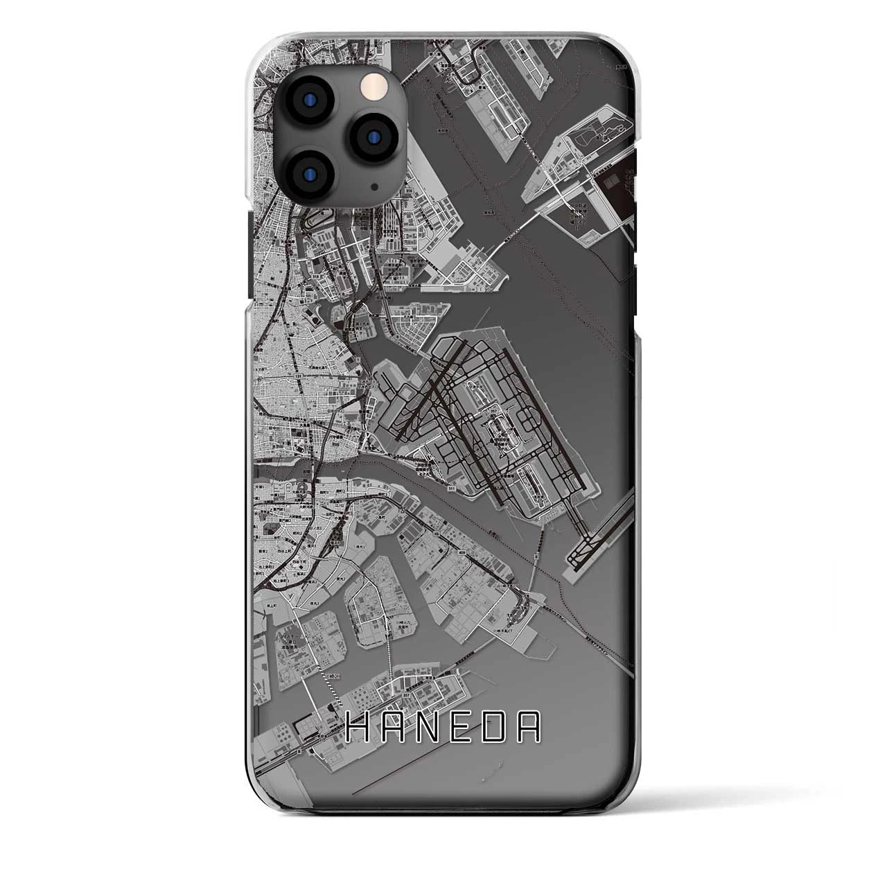 【羽田(東京都)】地図柄iPhoneケース(クリアタイプ)