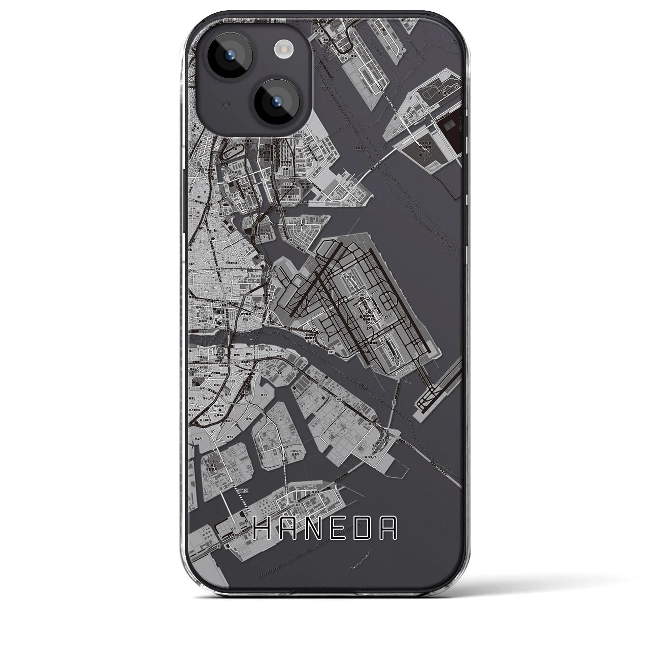 【羽田(東京都)】地図柄iPhoneケース(クリアタイプ)