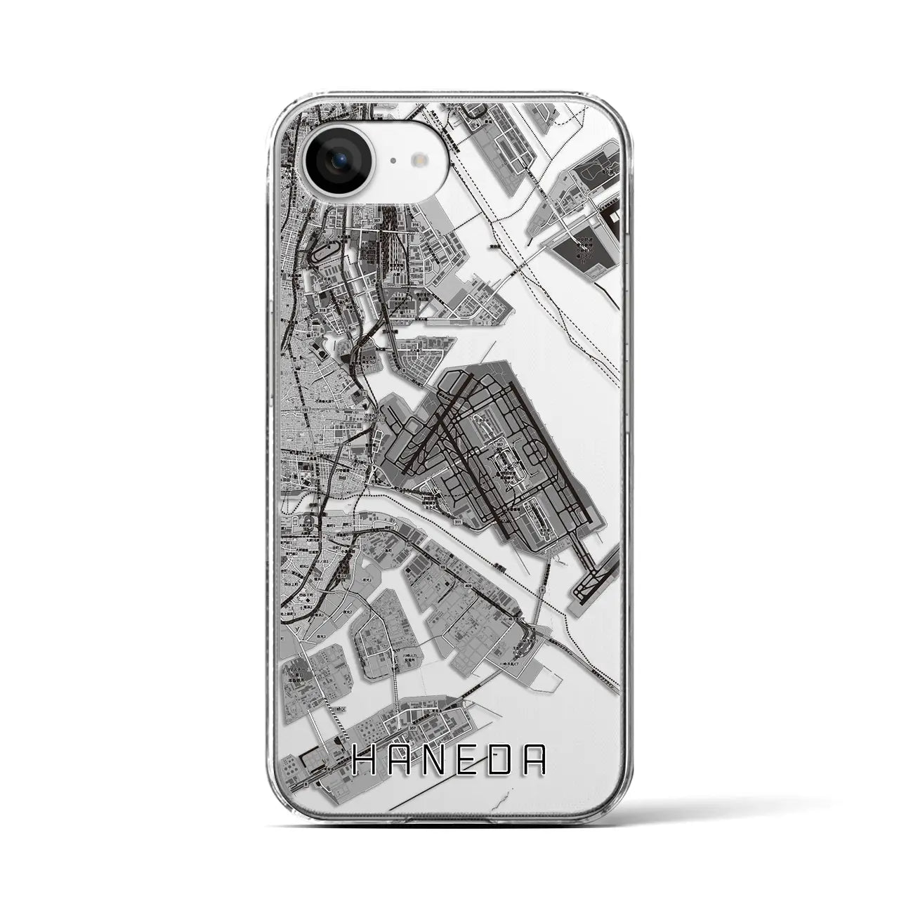 【羽田(東京都)】地図柄iPhoneケース(クリアタイプ)