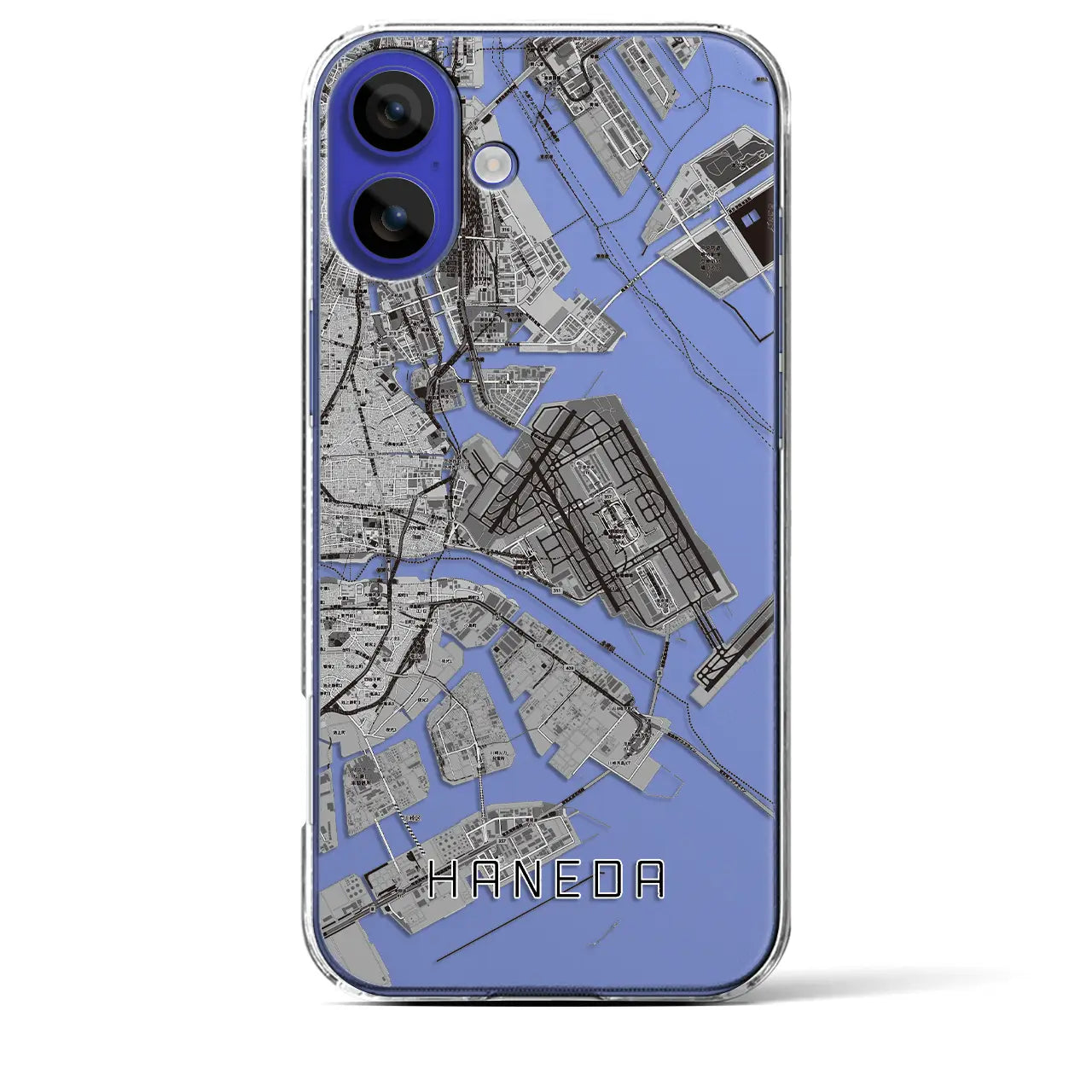 【羽田(東京都)】地図柄iPhoneケース(クリアタイプ)