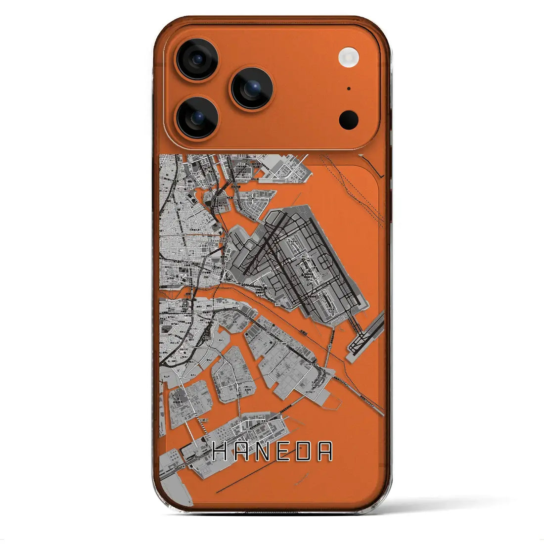 【羽田(東京都)】地図柄iPhoneケース(クリアタイプ)