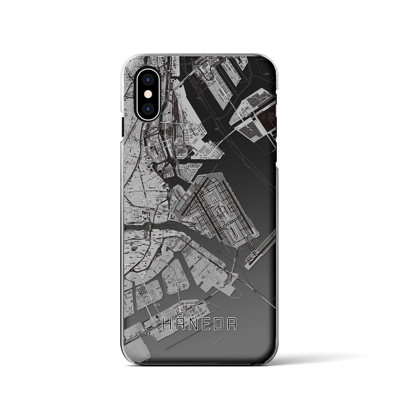 【羽田(東京都)】地図柄iPhoneケース(クリアタイプ)