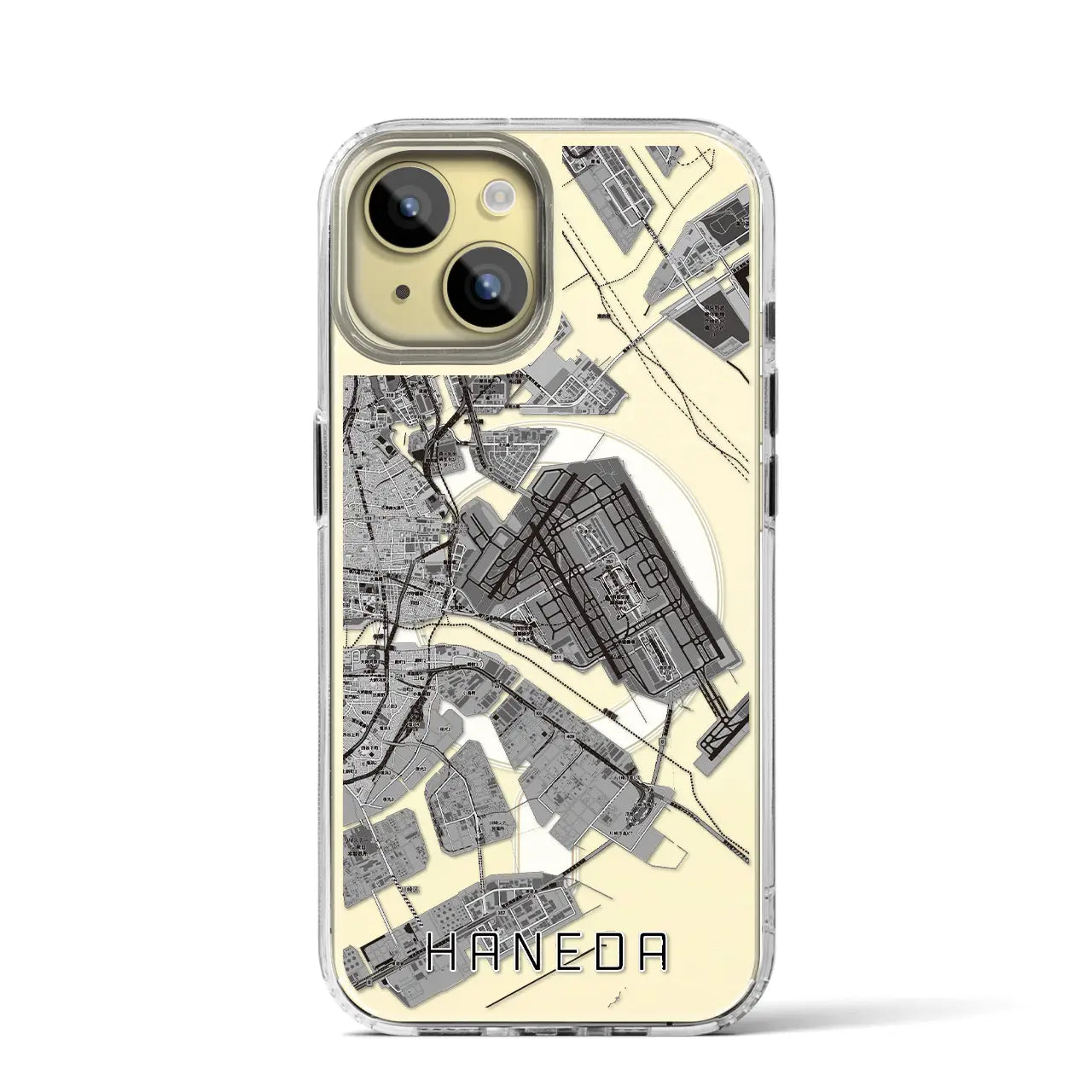【羽田(東京都)】地図柄iPhoneケース(MagSafeタイプ)