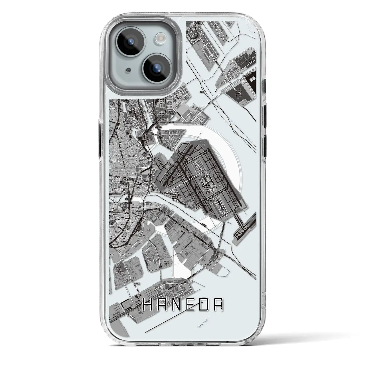 【羽田(東京都)】地図柄iPhoneケース(MagSafeタイプ)