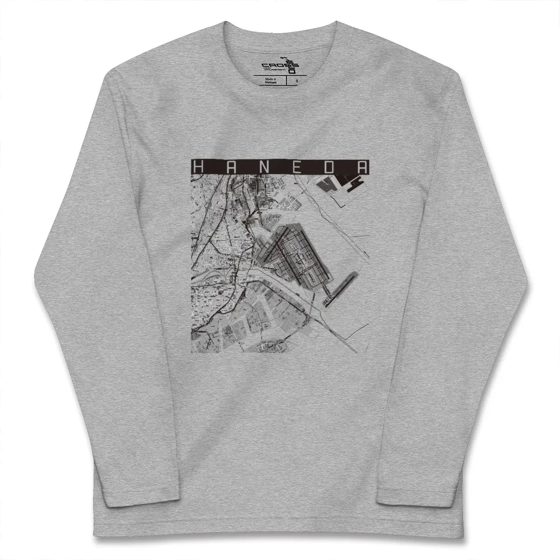 【羽田(東京都)】地図柄ロングスリーブTシャツ