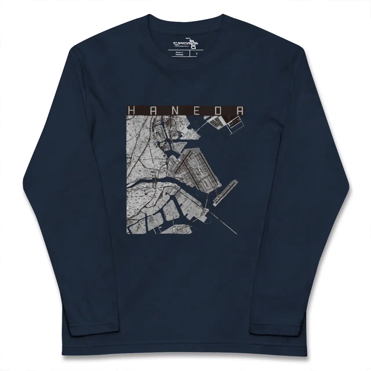 【羽田(東京都)】地図柄ロングスリーブTシャツ