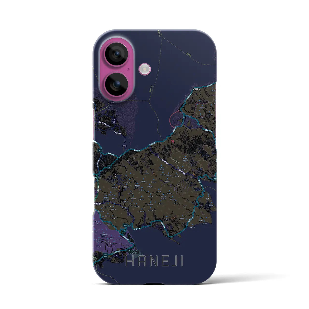 【羽地(沖縄県)】地図柄iPhoneケース(バックカバータイプ)