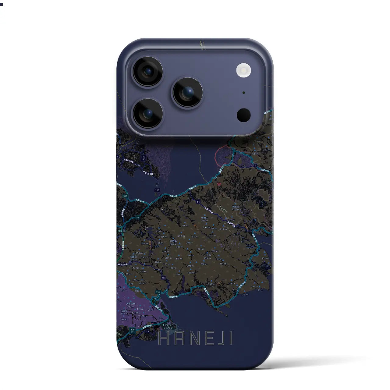 【羽地(沖縄県)】地図柄iPhoneケース(バックカバータイプ)