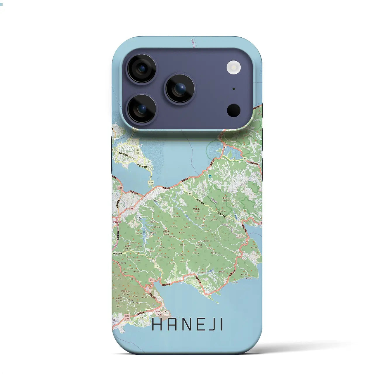 【羽地(沖縄県)】地図柄iPhoneケース(バックカバータイプ)