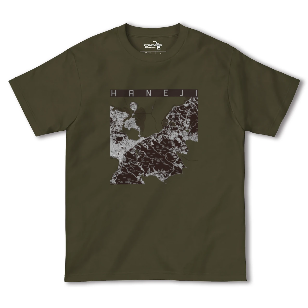 【羽地(沖縄県)】地図柄ヘビーウェイトTシャツ