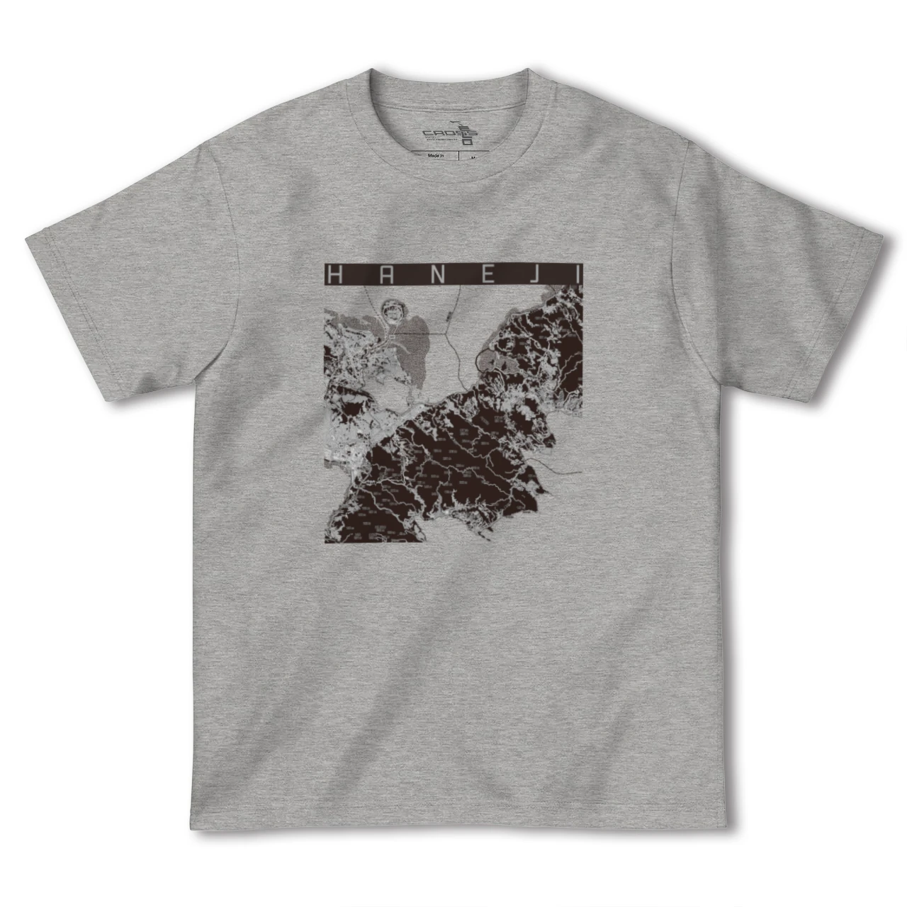 【羽地(沖縄県)】地図柄ヘビーウェイトTシャツ