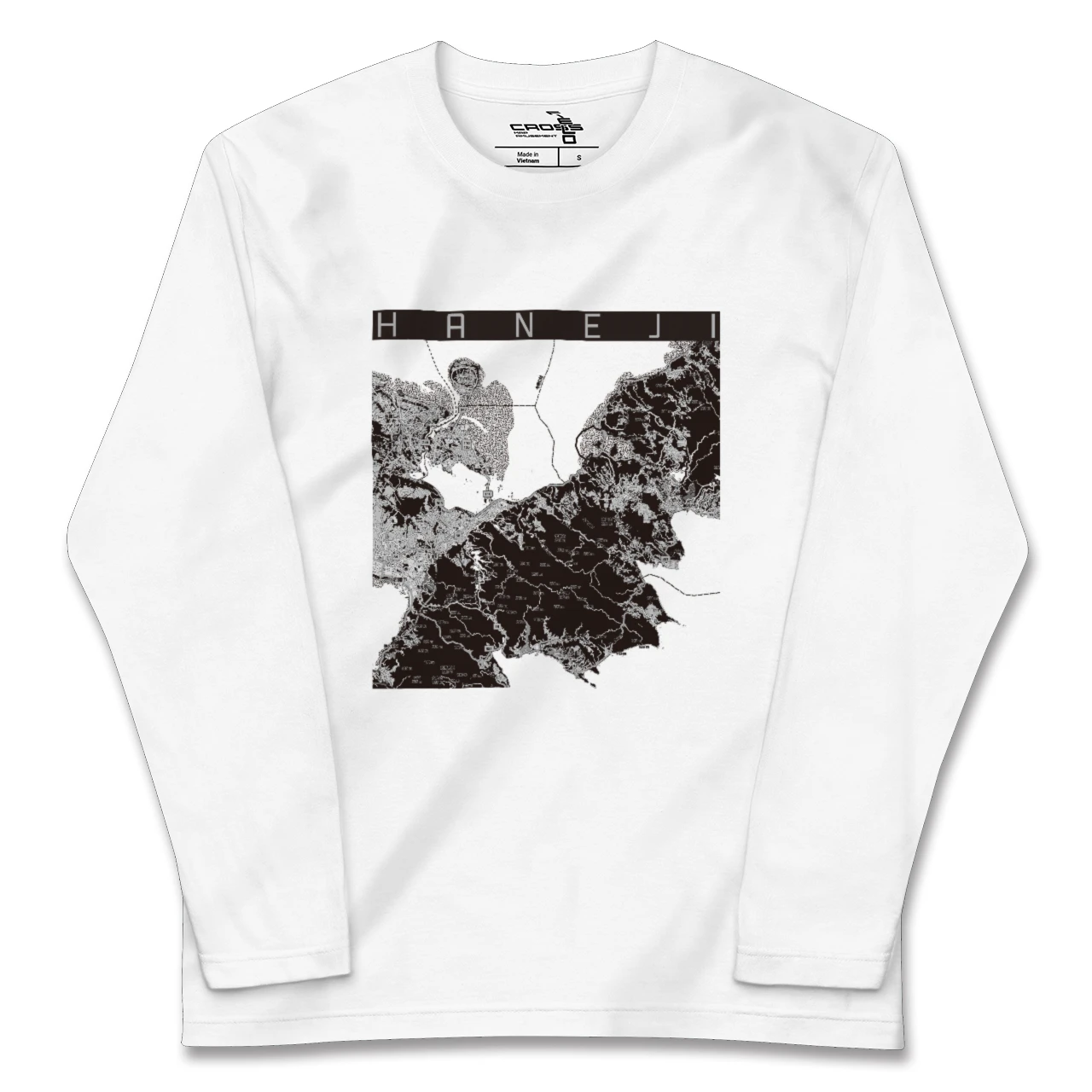 【羽地(沖縄県)】地図柄ロングスリーブTシャツ