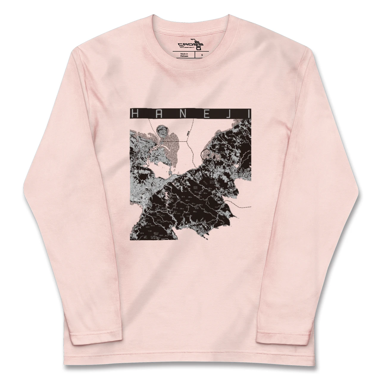 【羽地(沖縄県)】地図柄ロングスリーブTシャツ
