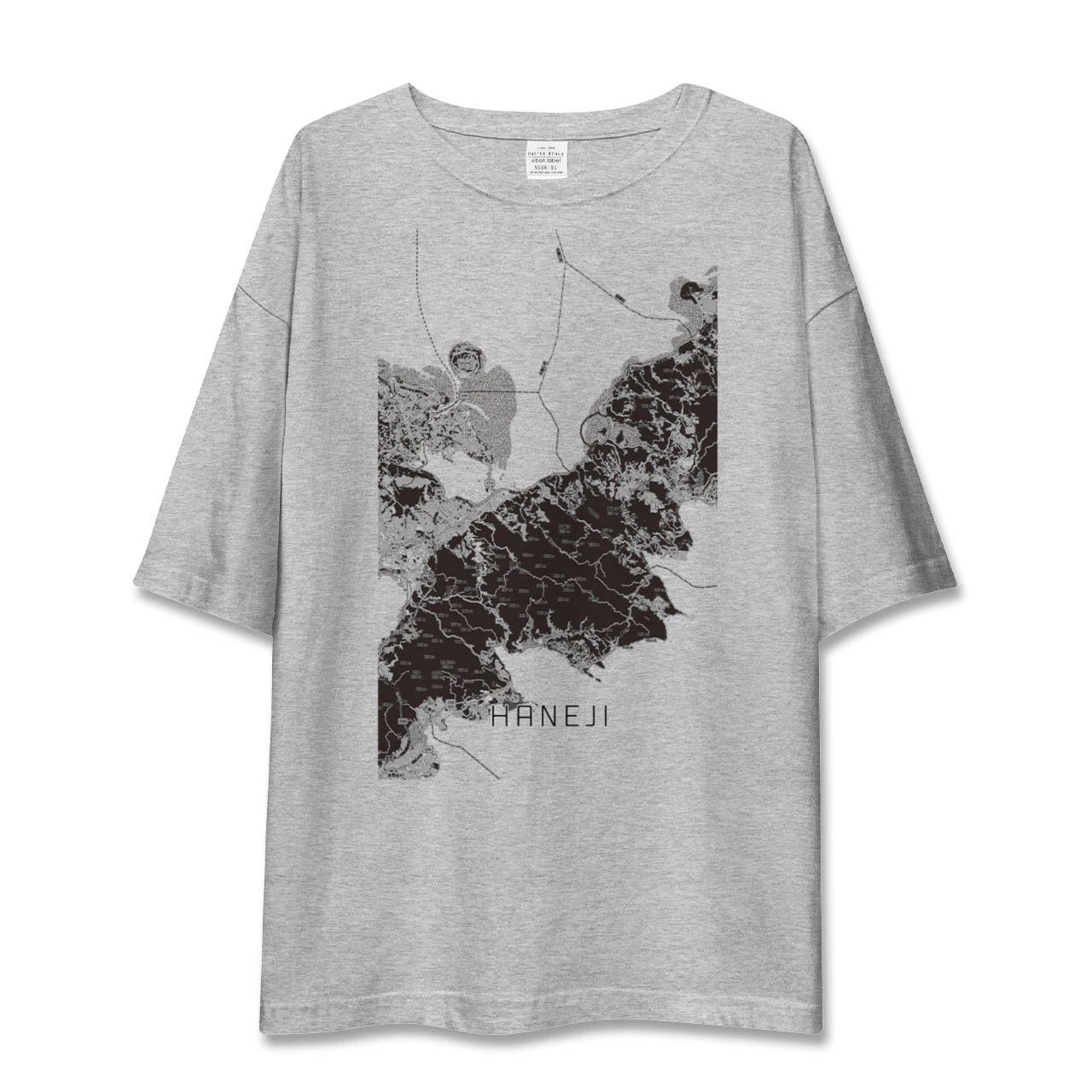 【羽地(沖縄県)】地図柄ビッグシルエットTシャツ
