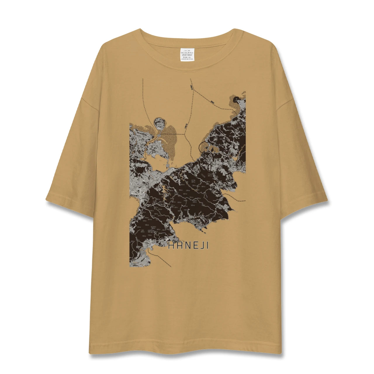 【羽地(沖縄県)】地図柄ビッグシルエットTシャツ