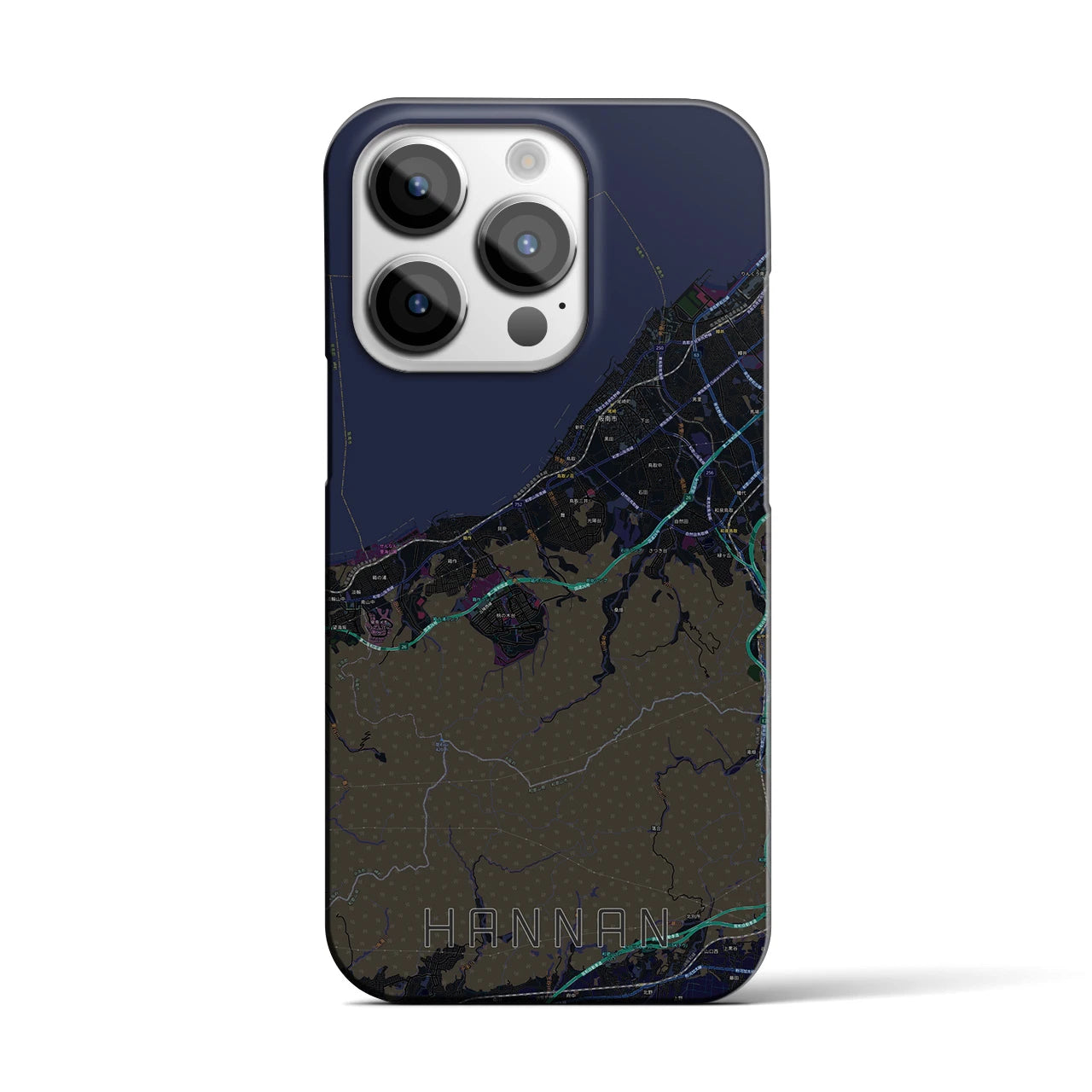 【阪南(大阪府)】地図柄iPhoneケース(バックカバータイプ)