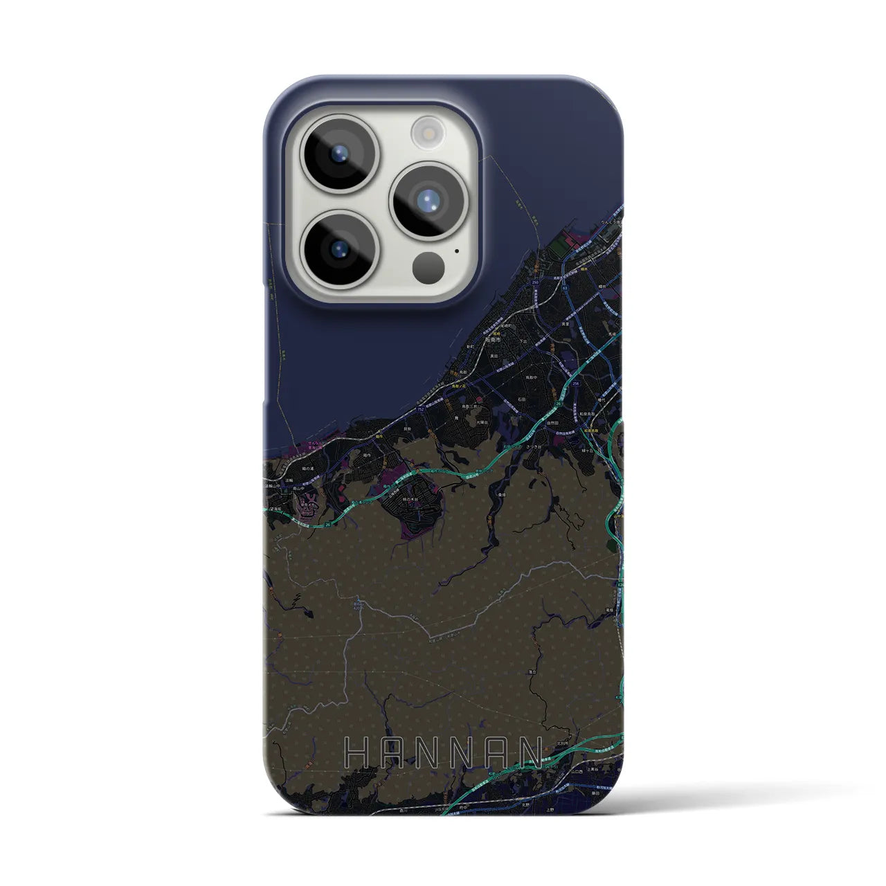 【阪南(大阪府)】地図柄iPhoneケース(バックカバータイプ)