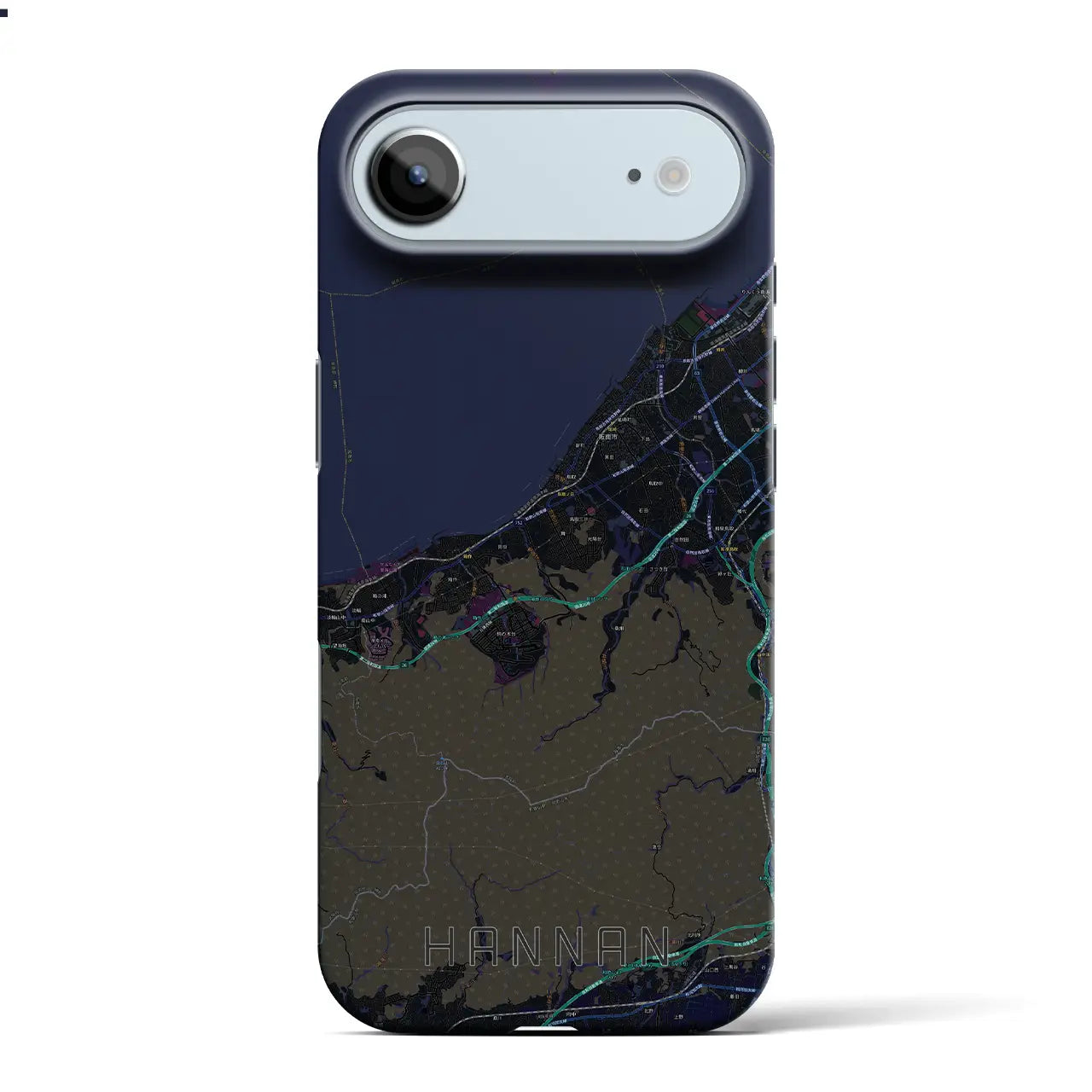 【阪南(大阪府)】地図柄iPhoneケース(バックカバータイプ)
