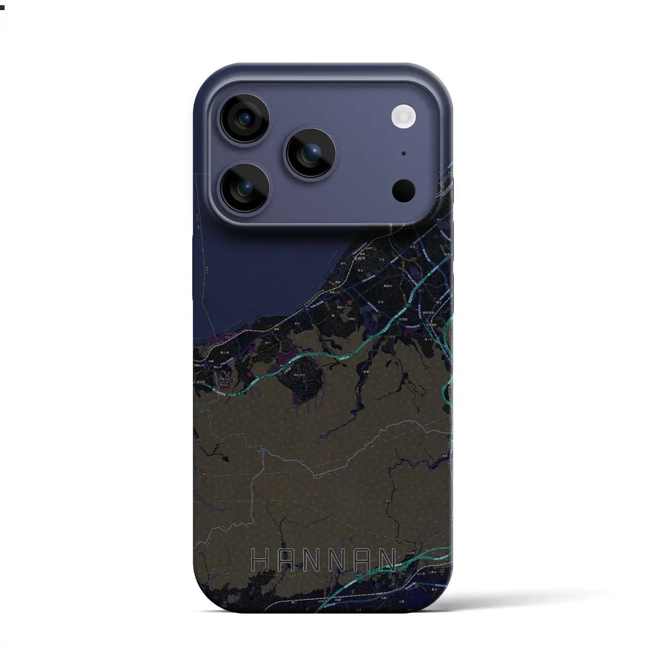 【阪南(大阪府)】地図柄iPhoneケース(バックカバータイプ)