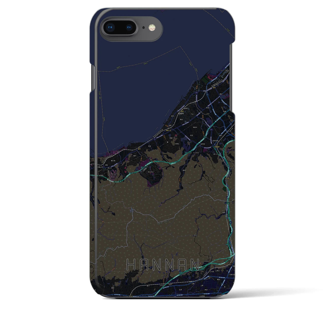 【阪南(大阪府)】地図柄iPhoneケース(バックカバータイプ)