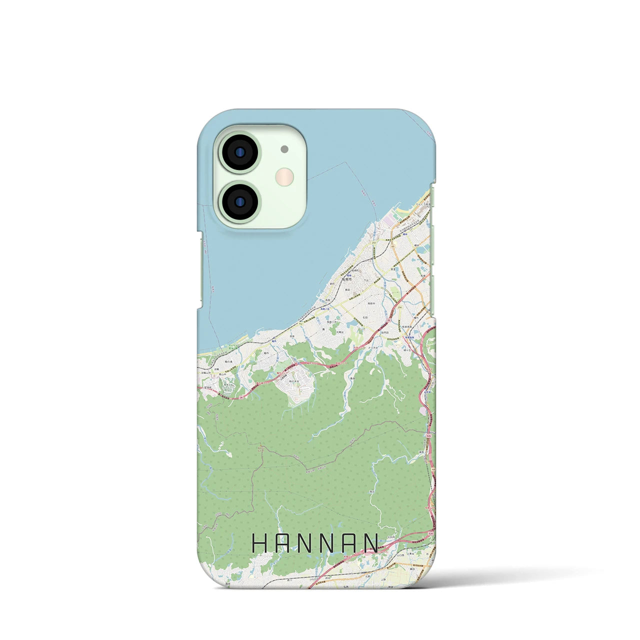 【阪南(大阪府)】地図柄iPhoneケース(バックカバータイプ)