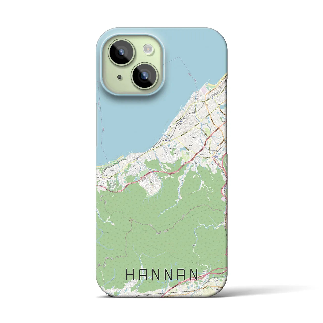 【阪南(大阪府)】地図柄iPhoneケース(バックカバータイプ)