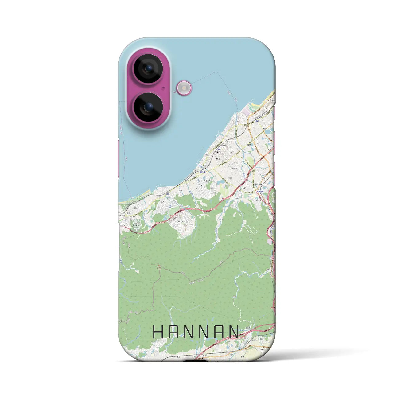 【阪南(大阪府)】地図柄iPhoneケース(バックカバータイプ)