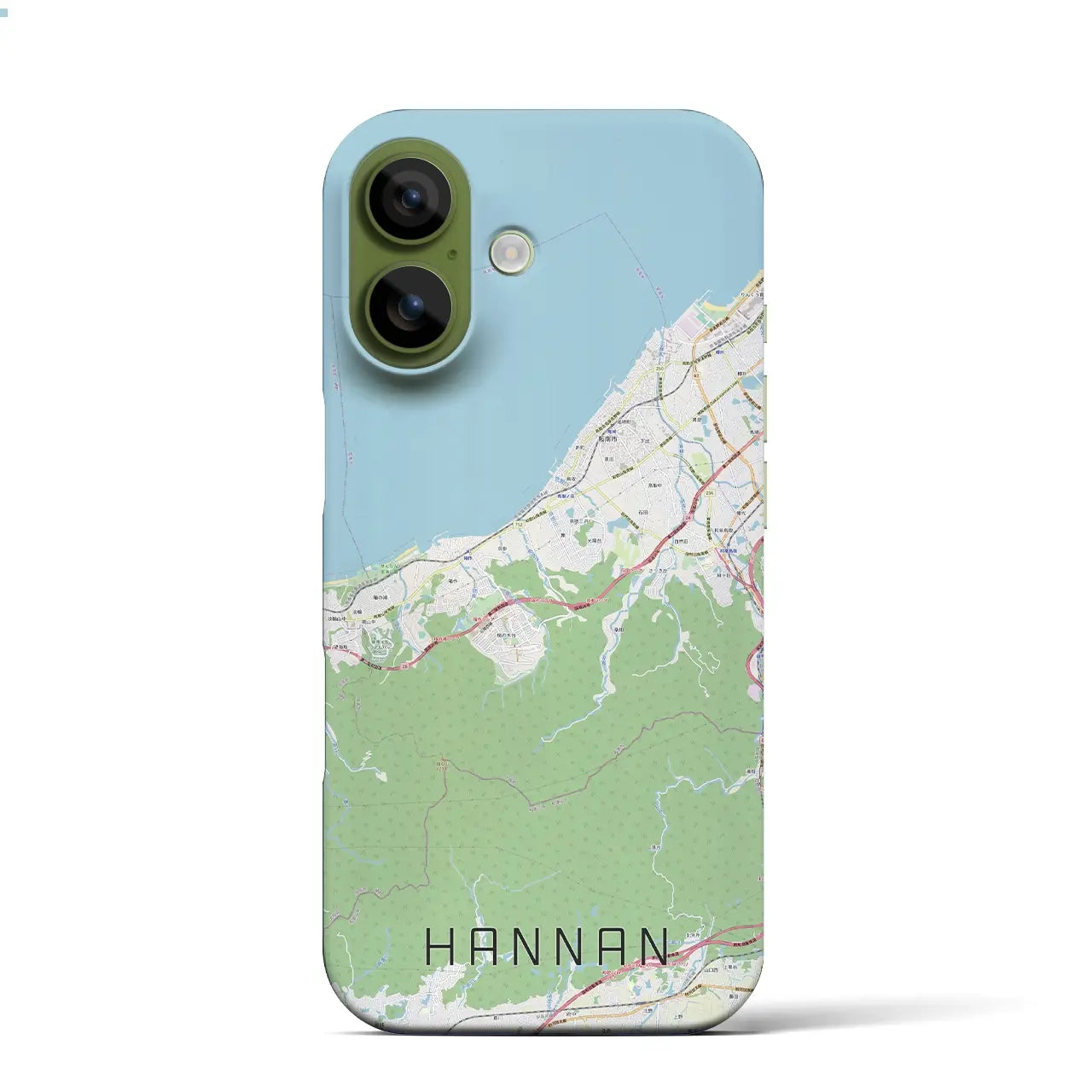 【阪南(大阪府)】地図柄iPhoneケース(バックカバータイプ)