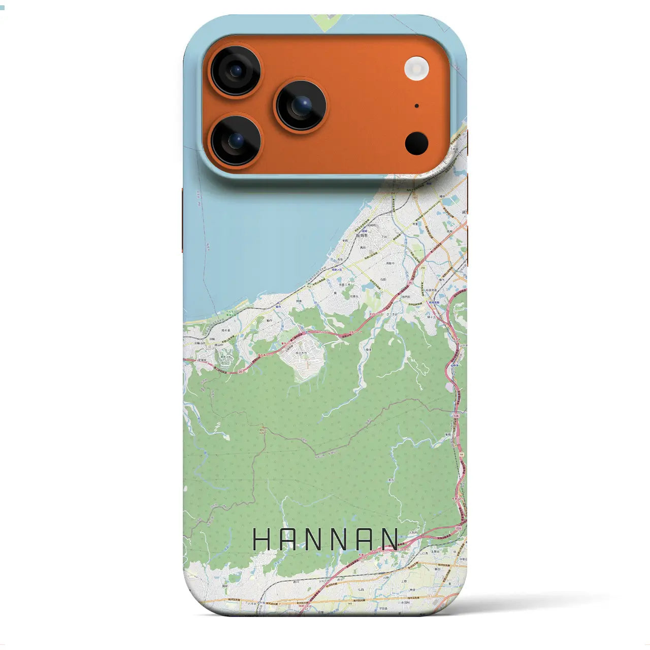 【阪南(大阪府)】地図柄iPhoneケース(バックカバータイプ)
