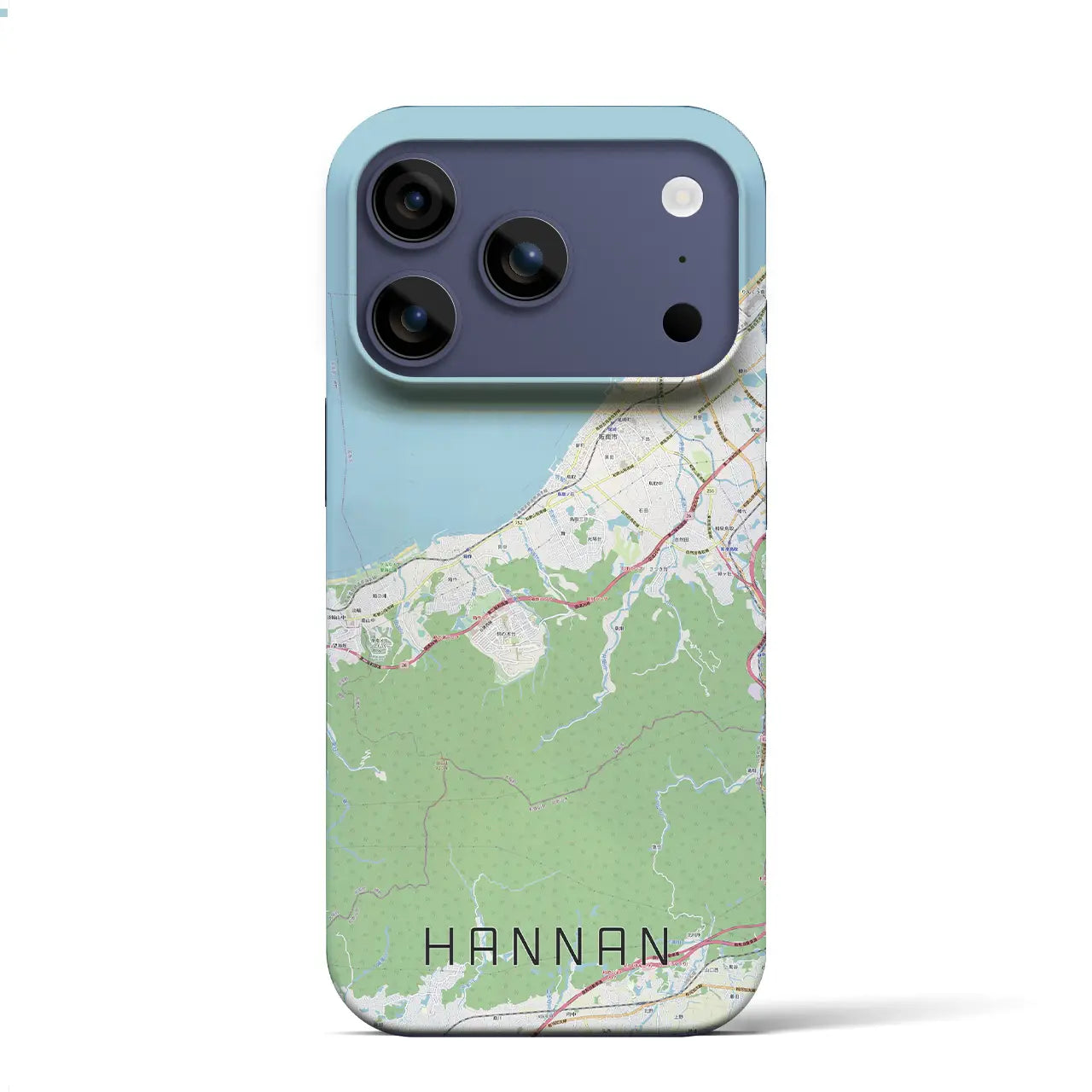 【阪南(大阪府)】地図柄iPhoneケース(バックカバータイプ)
