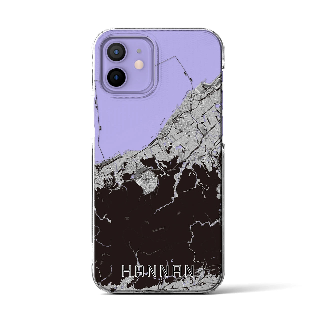 【阪南(大阪府)】地図柄iPhoneケース(クリアタイプ)