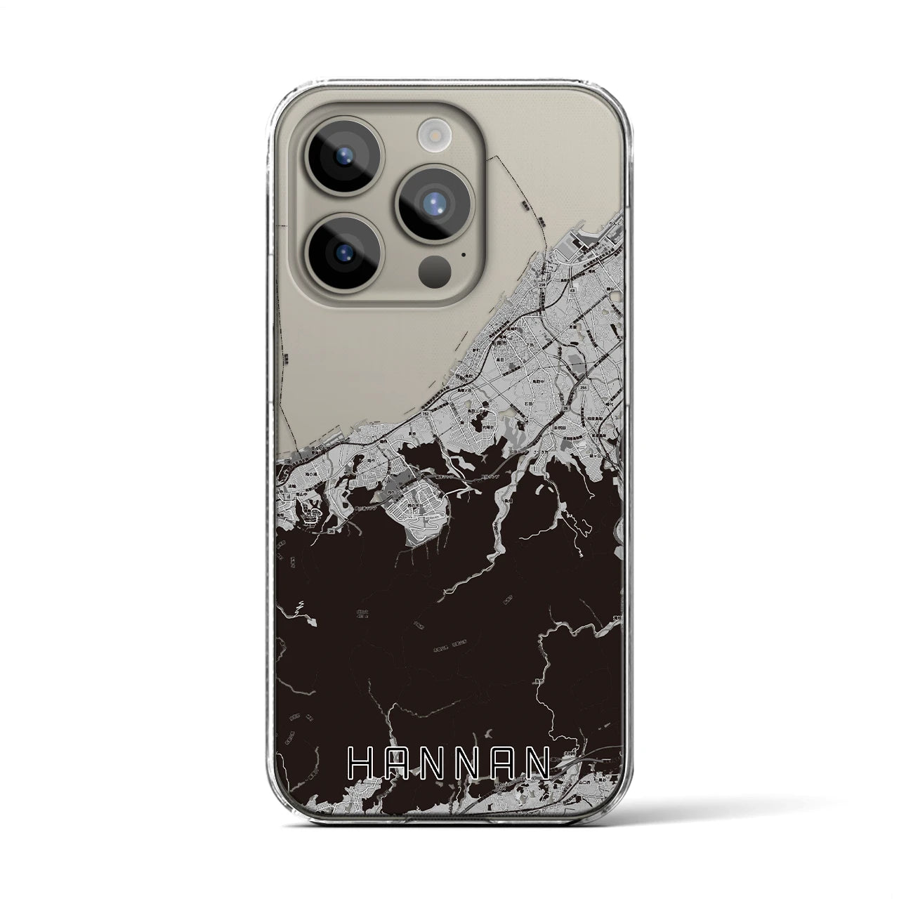 【阪南(大阪府)】地図柄iPhoneケース(クリアタイプ)