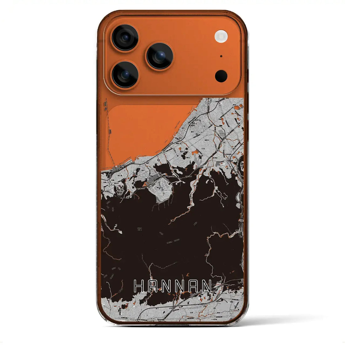 【阪南(大阪府)】地図柄iPhoneケース(クリアタイプ)