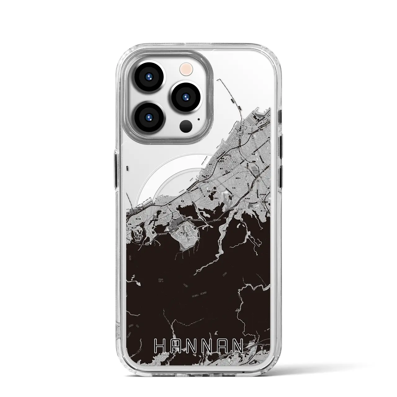 【阪南(大阪府)】地図柄iPhoneケース(MagSafeタイプ)