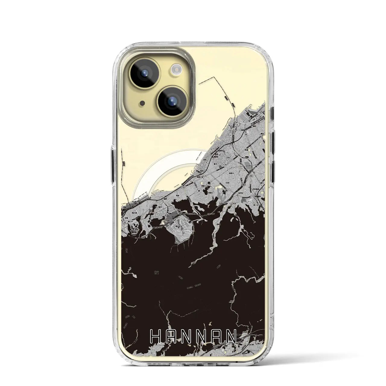 【阪南(大阪府)】地図柄iPhoneケース(MagSafeタイプ)
