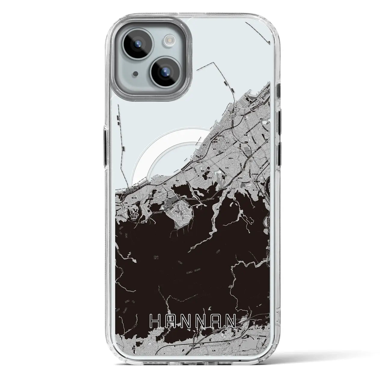 【阪南(大阪府)】地図柄iPhoneケース(MagSafeタイプ)